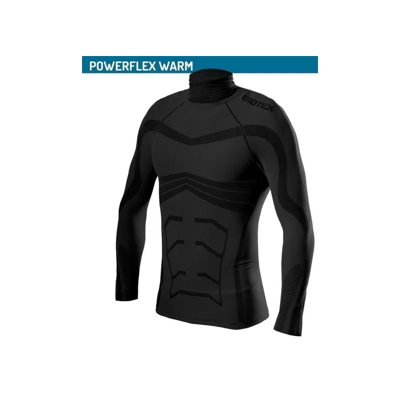 Biotex Limitless Powerflex Warm Thermal Turtleneck Black