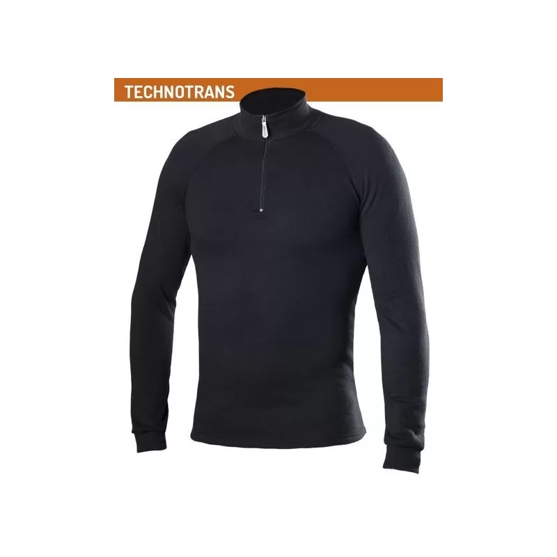 Biotex Technotrans Thermal Turtleneck Zip Black