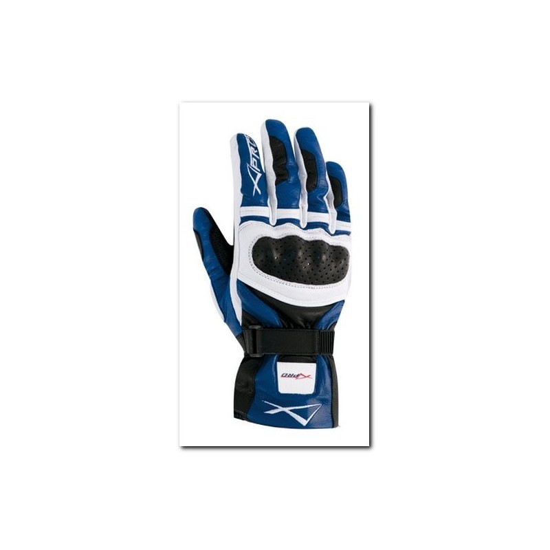 Leather Gloves A-Pro Precision White Blue