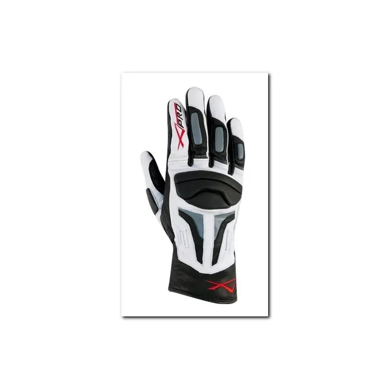 Guanto Moto A-Pro Fire Power White Grey